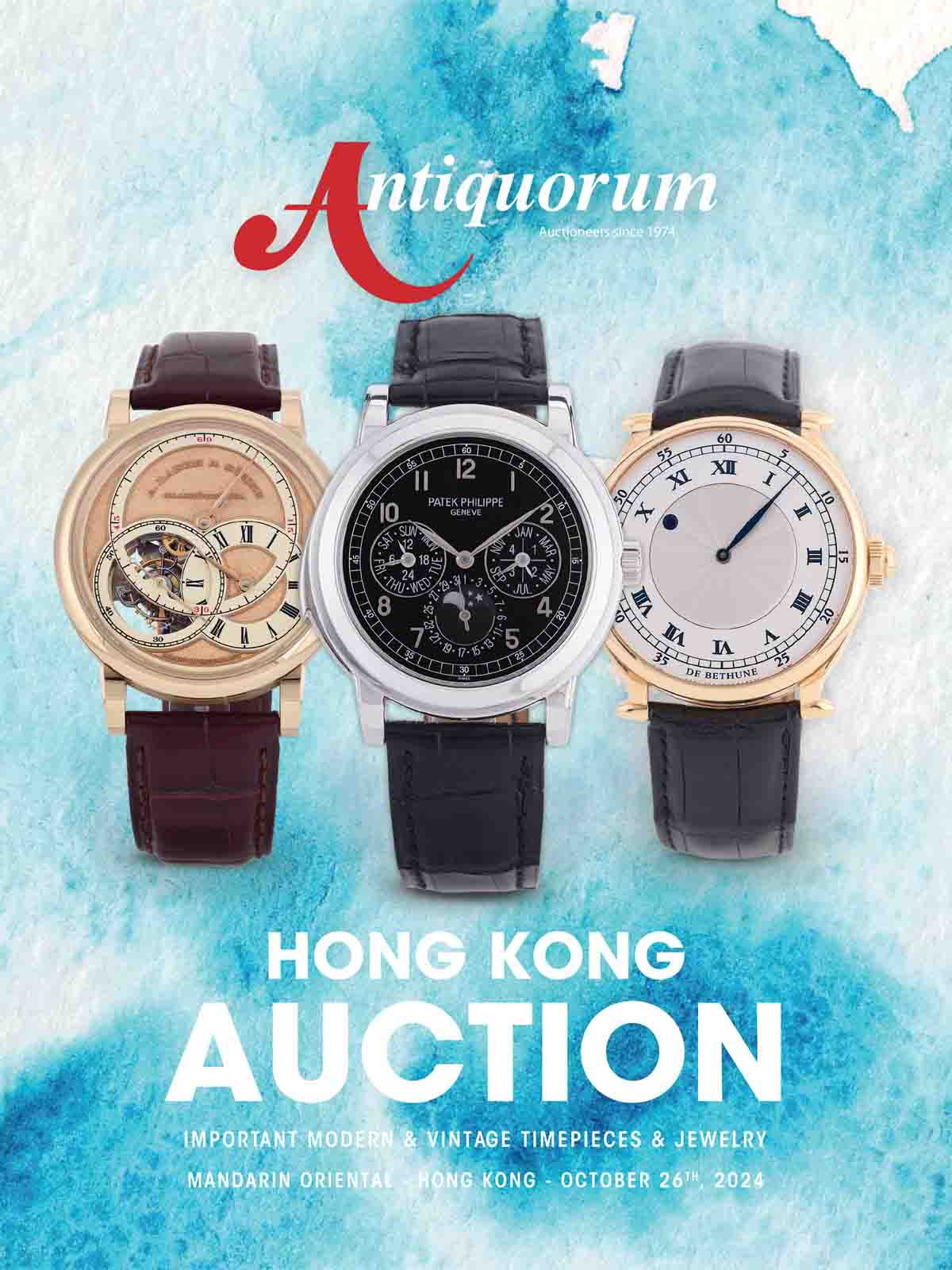 Important Modern & Vintage Timepieces & Jewelry Antiquorum Hong Kong’s auction